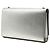 Saint Laurent Silver Medium Metallic Grain De Poudre Monogram Kate Crossbody Argento - vista 2