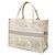 Dior Book Tote Dioriviera Toile de Jouy bestickt aus grauem Canvas, Größe Medium Braun - Ansicht 2