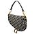 Borsa Saddle Dior in tela Oblique blu - vista 2