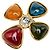 Broche Gripoix multicolor bañado en oro Chanel Gold CC Dorado