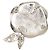 Spilla Chanel Silver CC in ottone smaltato Strass Camelia Argento - vista 2