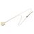 Collana Chanel Gold CC con pendente rotondo in resina a righe, strass e placcato oro D'oro
