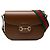 Gucci Borsa a tracolla Horsebit 1955 Large in pelle di vitello marrone con banda Web