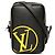 Louis Vuitton Black Epi Initials Danube PPM Nero