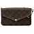 Louis Vuitton Brown Monogram Pochette Felicie Braun