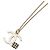 Collana con pendente a fiore smaltato e placcato oro CC Chanel Gold D'oro - vista 4