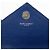 Borsa a catena classica monogramma in pelle di pecora chevron blu Baby Saint Laurent Blu scuro - vista 5