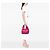 LOEWE Borsa Hobo Anagram Dunas in vitello rosa - vista 6