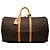 Louis Vuitton Brown Monogram Keepall 55 Marrone