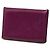 Tarjetero Hermès Calvi en Chevre Mysore Purple Púrpura Morado oscuro - vista 2