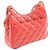 Chanel Borsa Hobo Wavy CC in vitello graffiato lucido rosa Small - vista 2