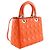 Dior Orange Medium Lambskin Cannage Lady Dior Arancione - vista 2