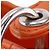 Dior Orange Medium Lambskin Cannage Lady Dior Arancione - vista 8