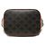 Céline Borsa a secchiello Celine Small Triomphe in tela rivestita marrone Marrone scuro - vista 3