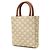 Céline Celine Bolso Satchel Vertical Mini Triomphe de lona revestida blanca Blanco Crudo - vista 2