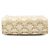 Céline Celine Bolso Satchel Vertical Mini Triomphe de lona revestida blanca Blanco Crudo - vista 3