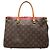 Louis Vuitton Brown Monogram Pallas MM Marrone