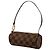 Louis Vuitton Brown Damier Ebene Papillon Pochette Marrone - vista 2