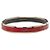Bracciale Hermès Caleche sottile in smalto rosso 65 Bordò