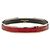 Bracciale Hermès Caleche sottile in smalto rosso 65 Bordò - vista 3