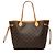 Louis Vuitton Brown Monogram Neverfull MM Braun