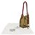 Mini borsa secchiello Prada in crochet effetto rafia beige - vista 12