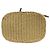 Mini borsa secchiello Prada in crochet effetto rafia beige - vista 3