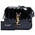 Borsa cintura Saint Laurent Vicky in vernice matelassé nera con monogramma Nero - vista 8