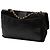 Chanel Black Quilted Suede Union Jack Reissue 2.55 Double Flap 227 Nero - vista 2
