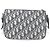 Borsa a tracolla Dior 8 Mini Oblique Canvas e Mesh blu Dior Blu navy - vista 2