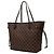 Louis Vuitton Brown Damier Ebene Neverfull MM Marrone - vista 2