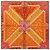 Foulard di seta Hermès Orange Sur un Tapis Volant 90 Arancione - vista 2