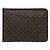 Louis Vuitton Brown Monogram Poche Documents Portfolio Marrone
