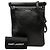 Saint Laurent Sid Flat Crossbody in pelle di agnello nera invecchiata Nero - vista 7