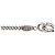 Collana Chanel Logo CC in smalto e ottone argentato - vista 5