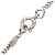Collana Chanel Logo CC in smalto e ottone argentato - vista 6