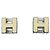 Hermès Hermes H-Cube Ohrringe Silber Roh
