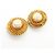 Orecchini a cerchio placcati oro Chanel D'oro - vista 2