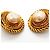 Orecchini a cerchio placcati oro Chanel D'oro - vista 6