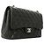Borsa a tracolla Chanel in pelle d'agnello nera Nero - vista 2