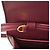 Borsa a tracolla Fendi in pelle Bordeaux Bordò - vista 7