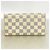 Louis Vuitton Damier Azur Portefeuille Sarah Long Wallet Bianco - vista 11