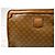 Triomphe Céline Pouch in pelle marrone monogram Celine - vista 4