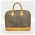Borsa a mano Louis Vuitton Alma Monogram Marrone - vista 9