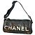 Borsa a tracolla Chanel Sport in gomma Nero
