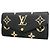 Louis Vuitton Monogram Empreinte Bicolor Portefeuille Sarah Long Wallet Nero Beige