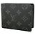 Louis Vuitton Monogram Eclipse Portefeuille Multiple Wallet Nero