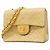 Bolsa de Ombro Chanel Mini Matelassé com Corrente Bege