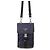 Borsa a mano Prada Triangle in tela e pelle Nero Blu navy