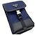 Borsa a mano Prada Triangle in tela e pelle Nero Blu navy - vista 11